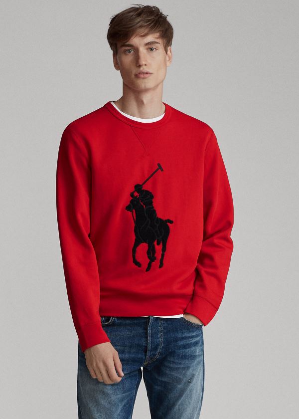 Sudaderas Polo Ralph Lauren Hombre Rojos - Big Pony - WIOPJ0879